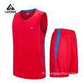 Couleur verte Portez 100 uniformes de basket-ball en polyester